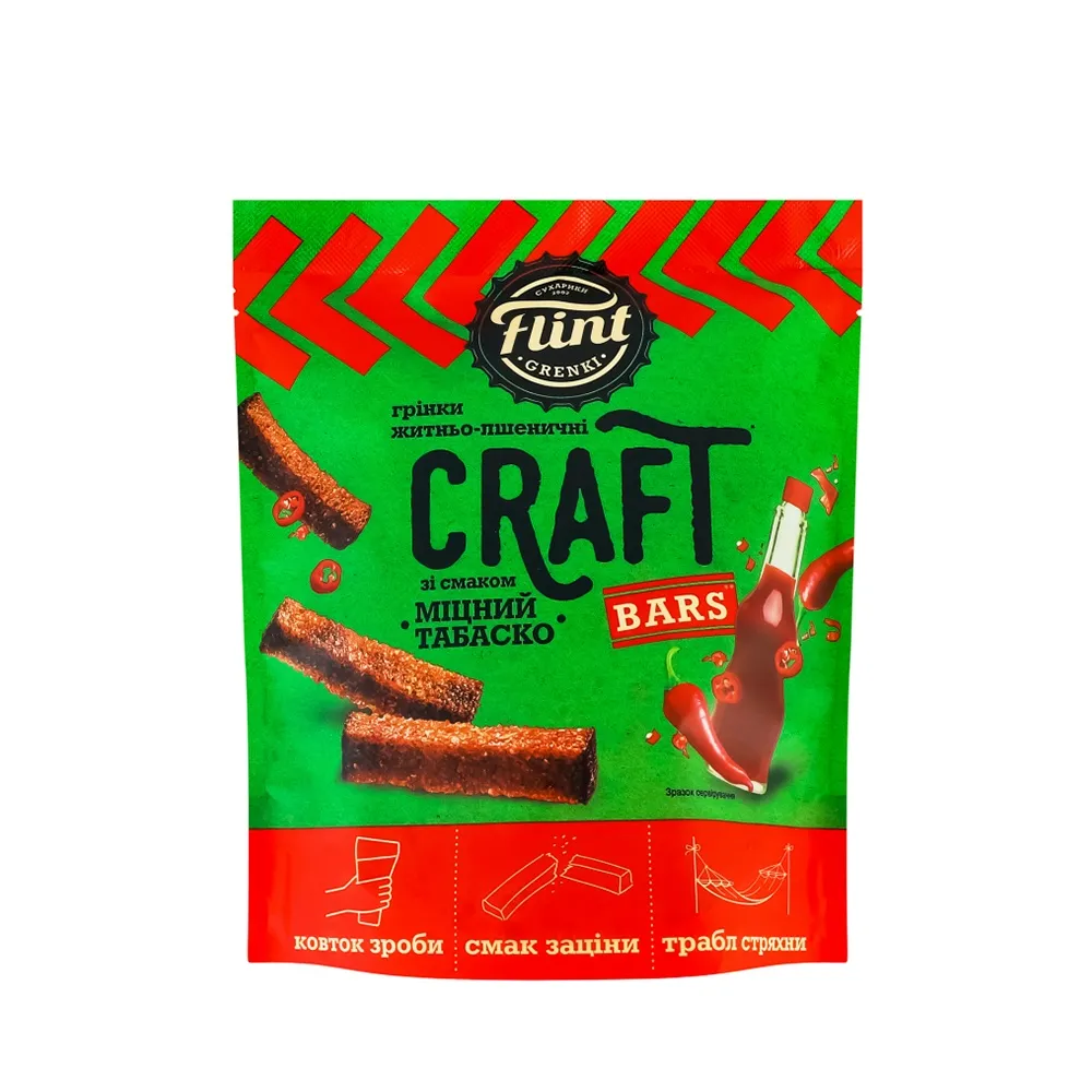 Грінки Flint Craft табаско 90гр  арт. 05535 