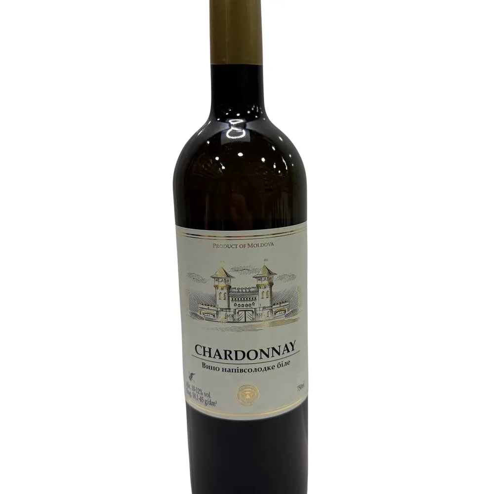Вино Shardonnay Moldova Біле н/сол. 0.75л  арт. 06890 