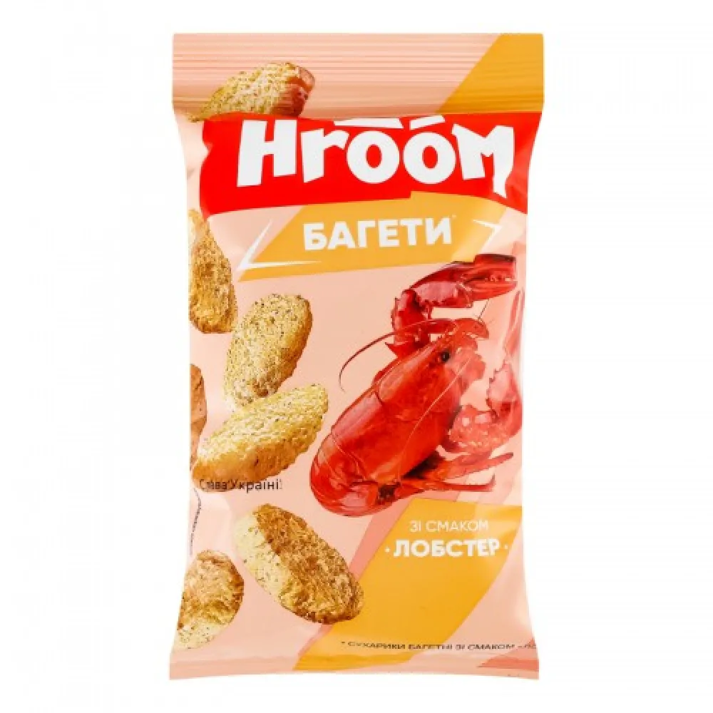Сухарики Hroom баг.Лобстер 60гр  арт. 06697 