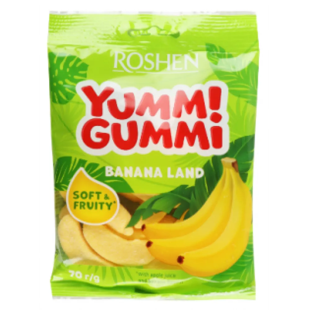 Желейна цукерка Yummi Gummi Banana Акц. 70гр  арт. 08685 