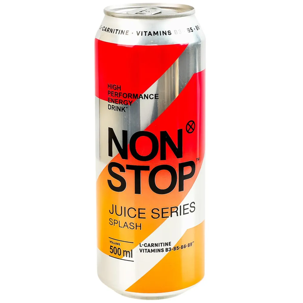 Енергетичний напій Non Stop Splash 0.5л  арт. 10490 