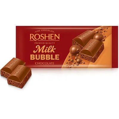 Шоколад Roshen Пористий молочний 80гр  арт. 07500
