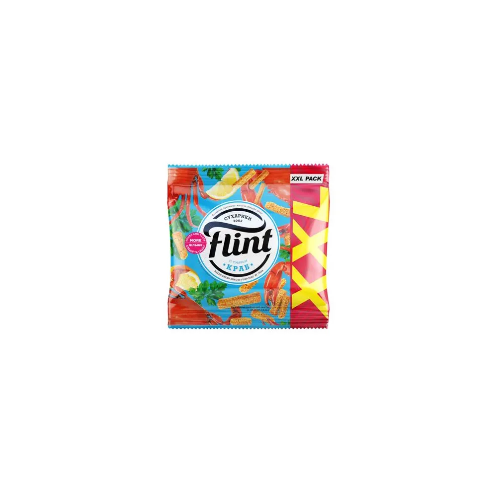 Сухарики Flint пшен. Краб 140гр  арт. 09062 
