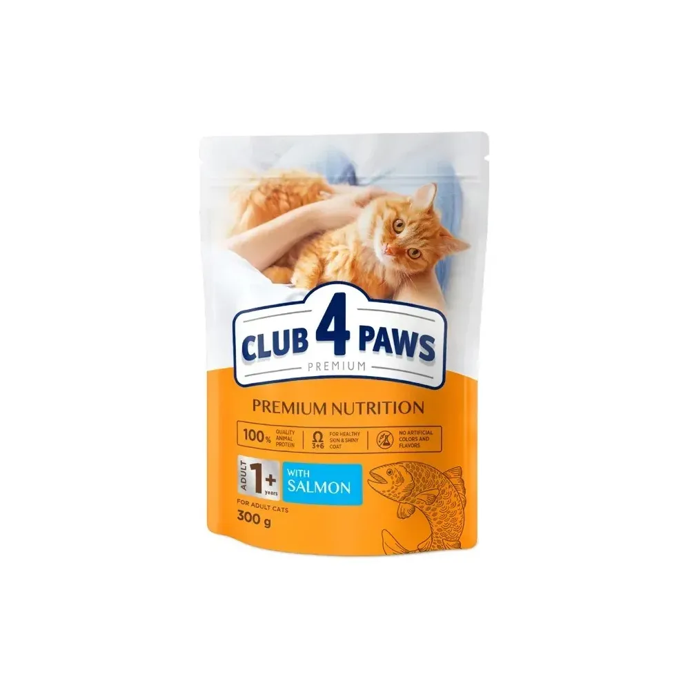 Сухий корм для котів Club 4 Paws Лосось 300гр  арт. 10252 