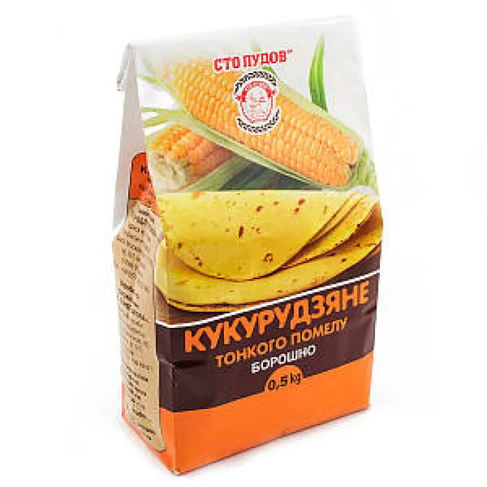 Борошно Кукурудзяне Сто Пудів 500гр  арт. 05286 