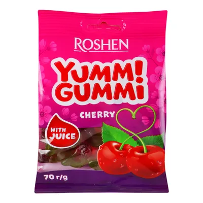 Желейна цукерка Yummi Gummi Вишня Акц 70гр  арт. 09884