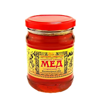 Мед Єгастроном різнорав'я Карпат 350гр  арт. 09239
