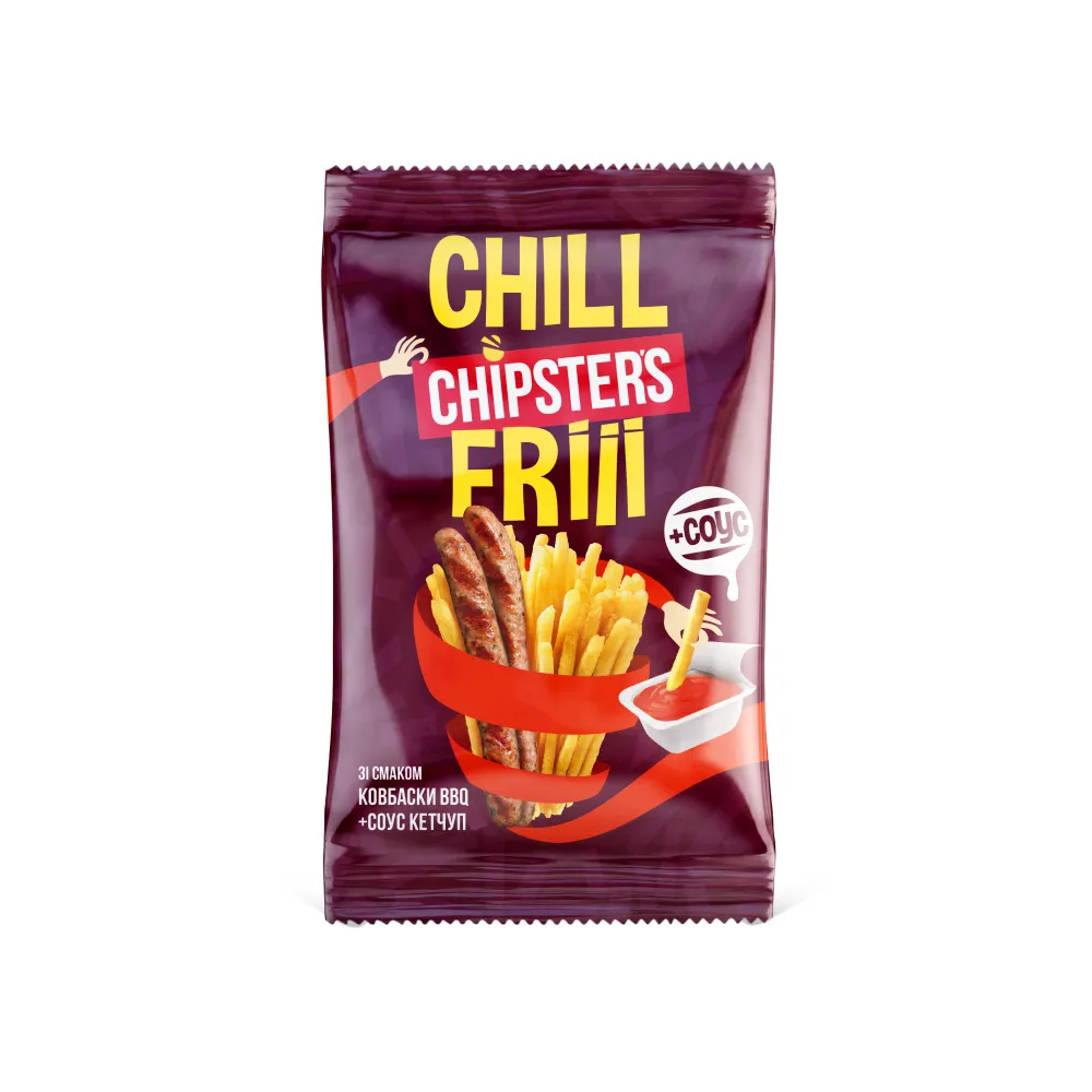Картопля Chipster's Солом.Ковб.барб з кетч. 55гр  арт. 04380 