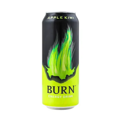 Енергетичний напій Burn Яблуко-ківі з/б 0,5л  арт. 03823