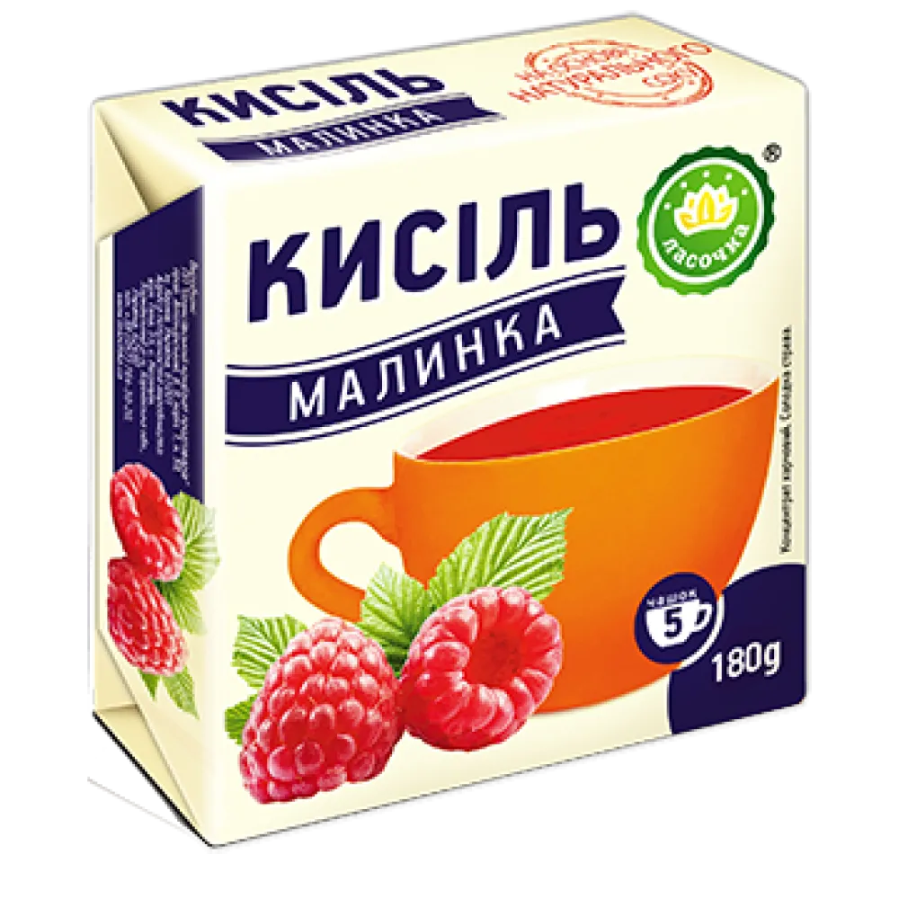 Кисіль Ласочка Малина брикет 180гр  арт. 08990 