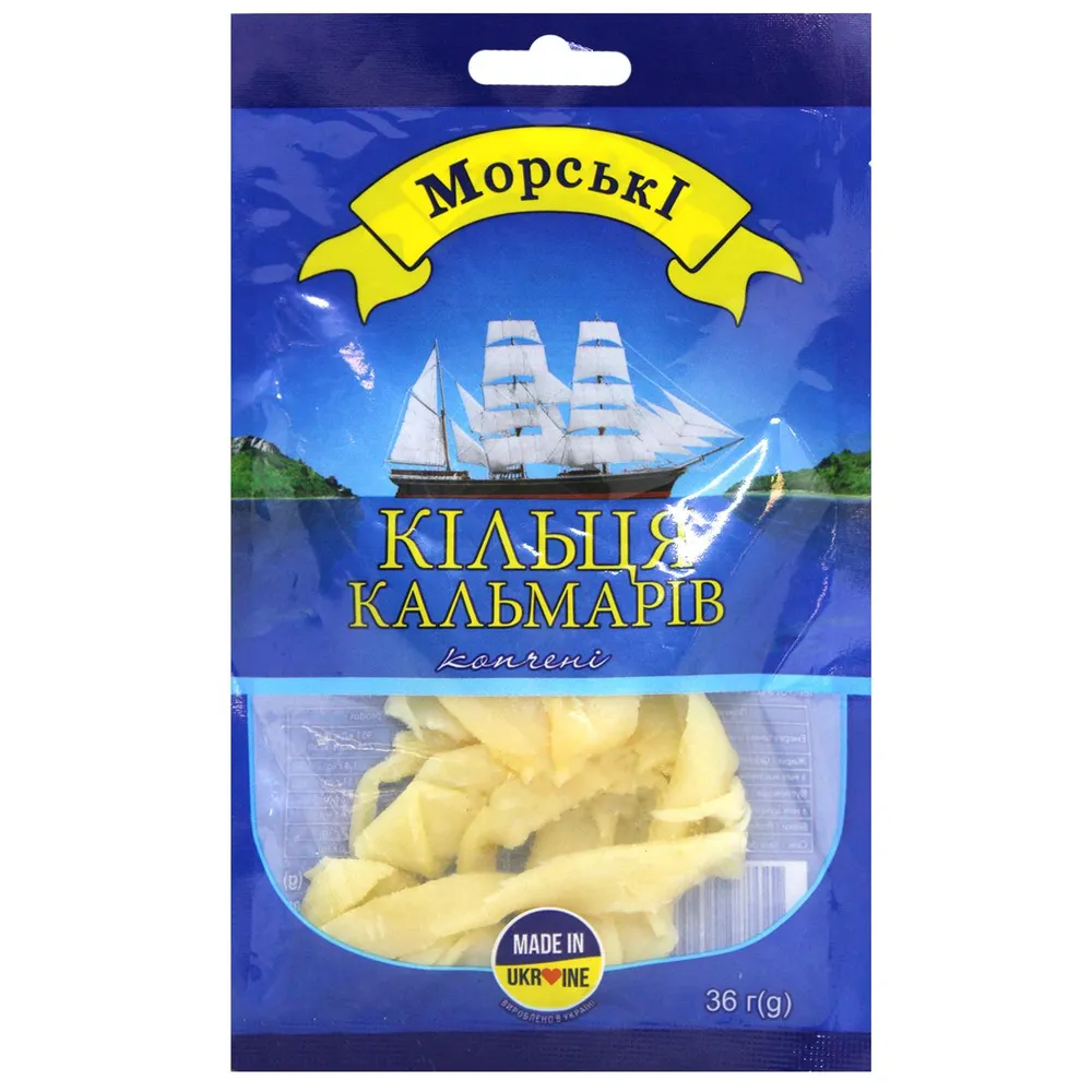 Кальмар Морські Копчений 30гр  арт. 09492 