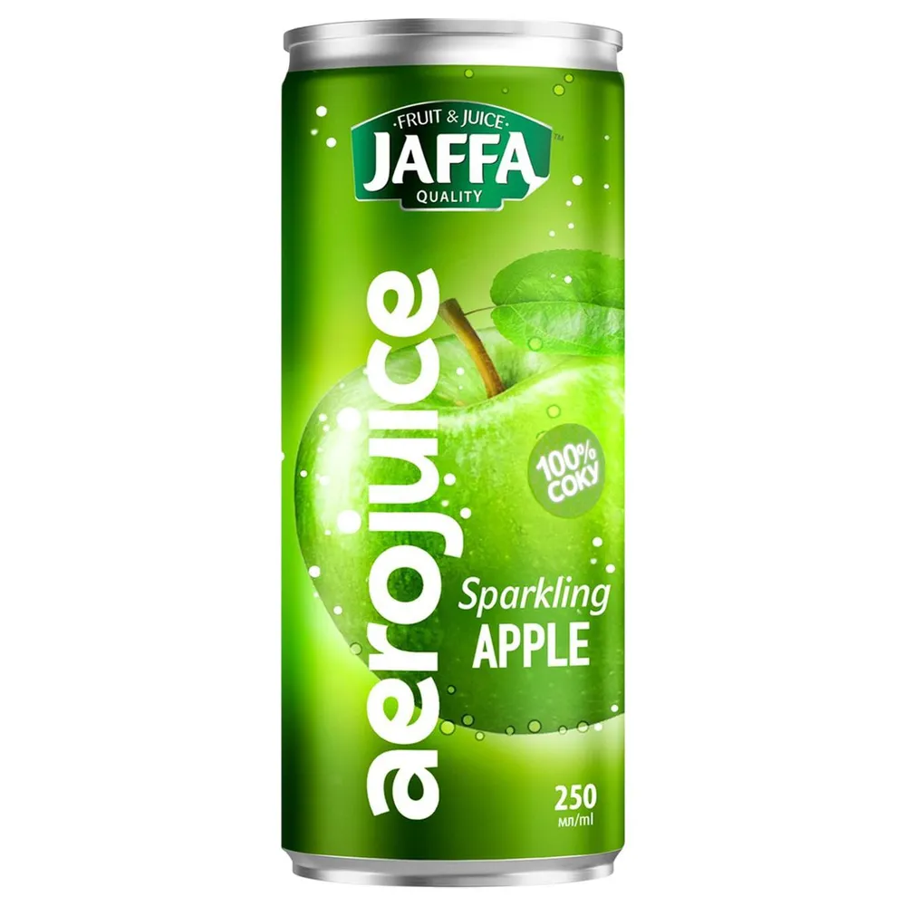 Напій газований Jaffa Aerojuice Can Яблучний сік 0,25л  арт. 11035 