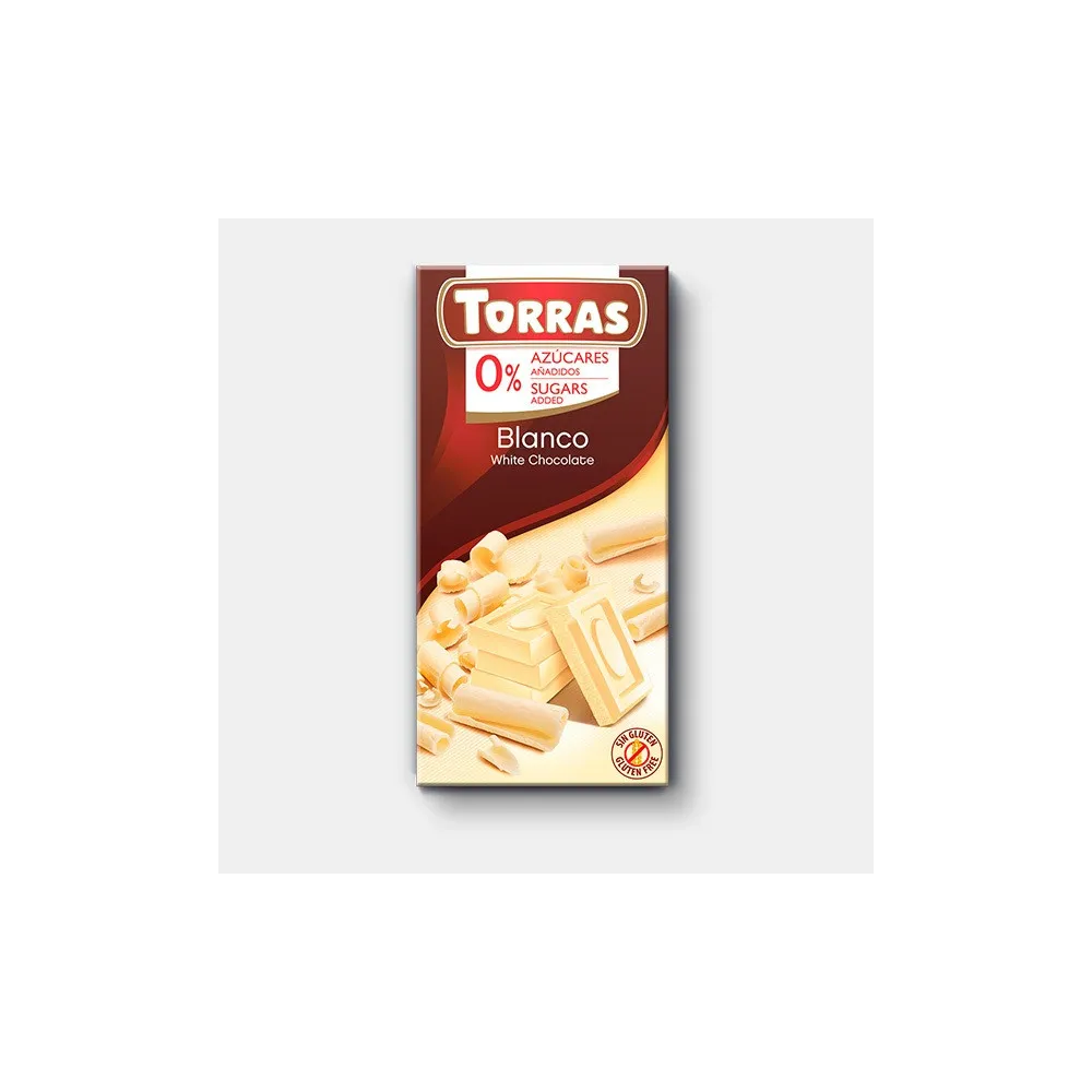Шоколад Torras білий б/ц 75гр  арт. 02906 