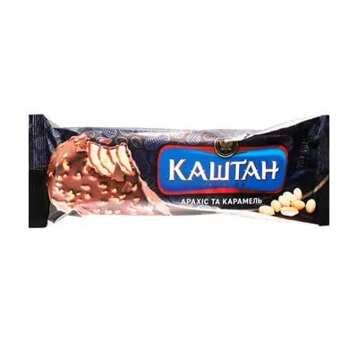 Морозиво Хладик Каштан арах.-карам. 75гр  арт. 08501