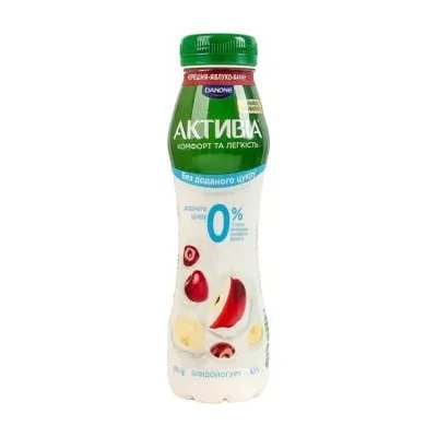 Йогурт Активіа черешня-ябл-бан б/ц 250гр  арт. 10860