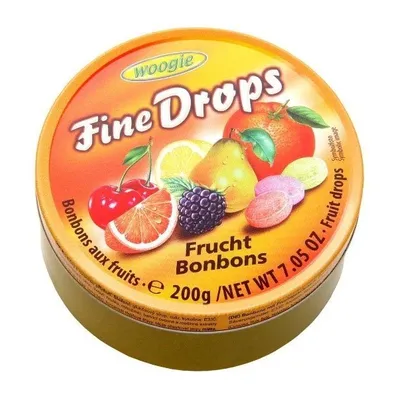 Льодяник Woogie Fine Drops Frucht Bonbons 200гр  арт. 10599