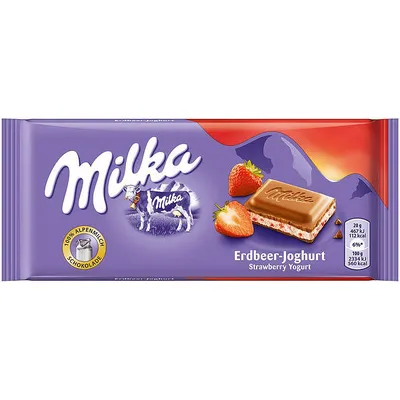 Шоколад Milka Полуниця 100гр  арт. 01862