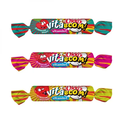 Цукерка Okki Vita Boom маракуя 30гр  арт. 07605