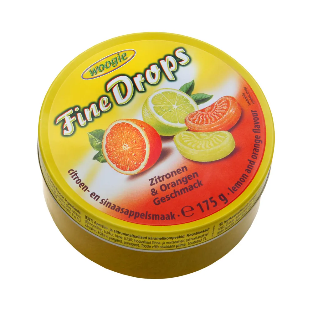 Льодяник Woogie Fine Drops цитрус 200гр  арт. 07436 