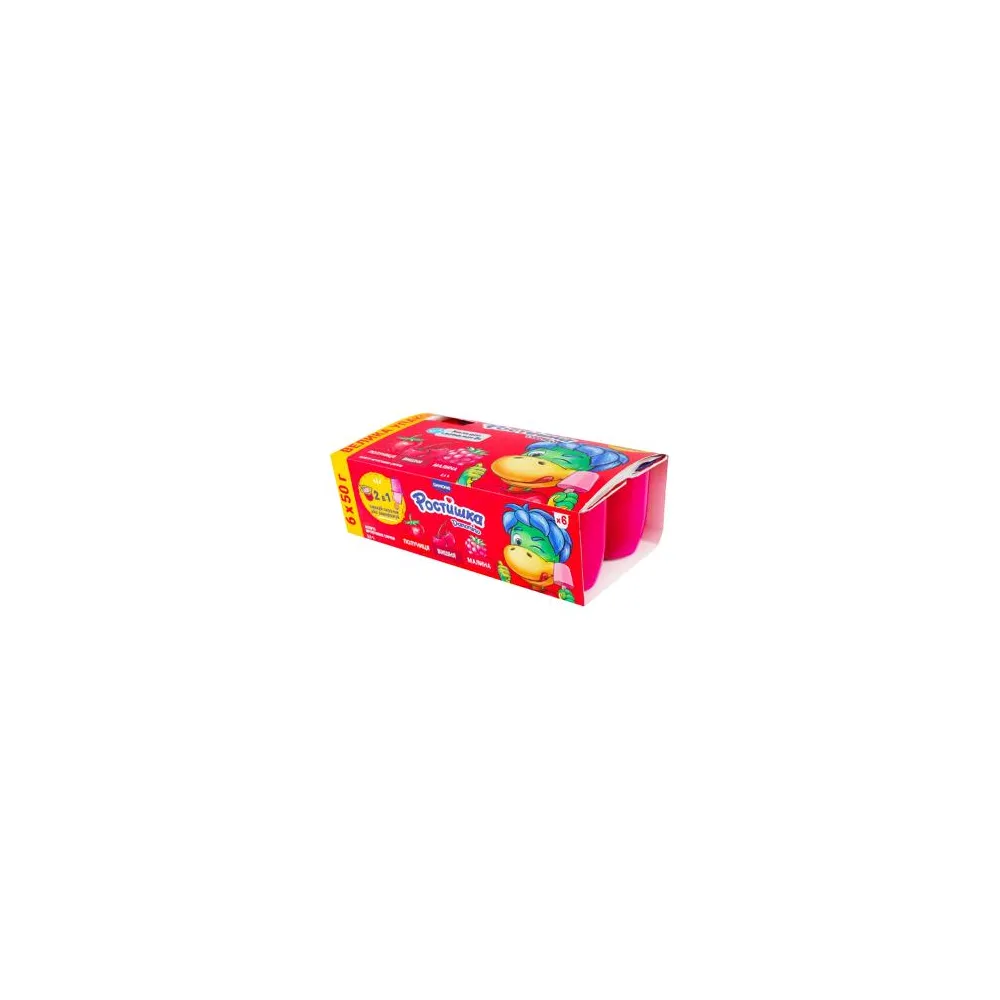 Йогурт Danone Асорті фруктових сирочків 6шт*50гр  арт. 09504 
