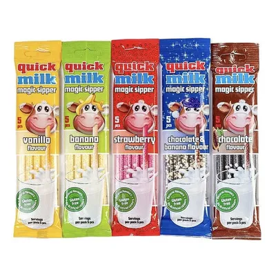 Соломинка з розчинними гранулами для молока Quick milk 5шт  арт. 01863