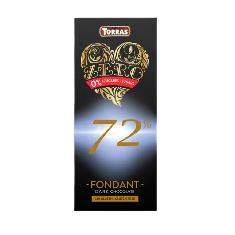 Шоколад Torras Чорн.72% 100гр  арт. 10779 