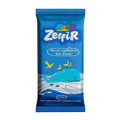 Серветка волога Zeffir алое 15шт  арт. 10968