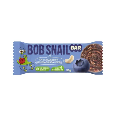 Батончик Bob Snail ябл-чорн-кеш-кріспи кіноа 35гр  арт. 10351