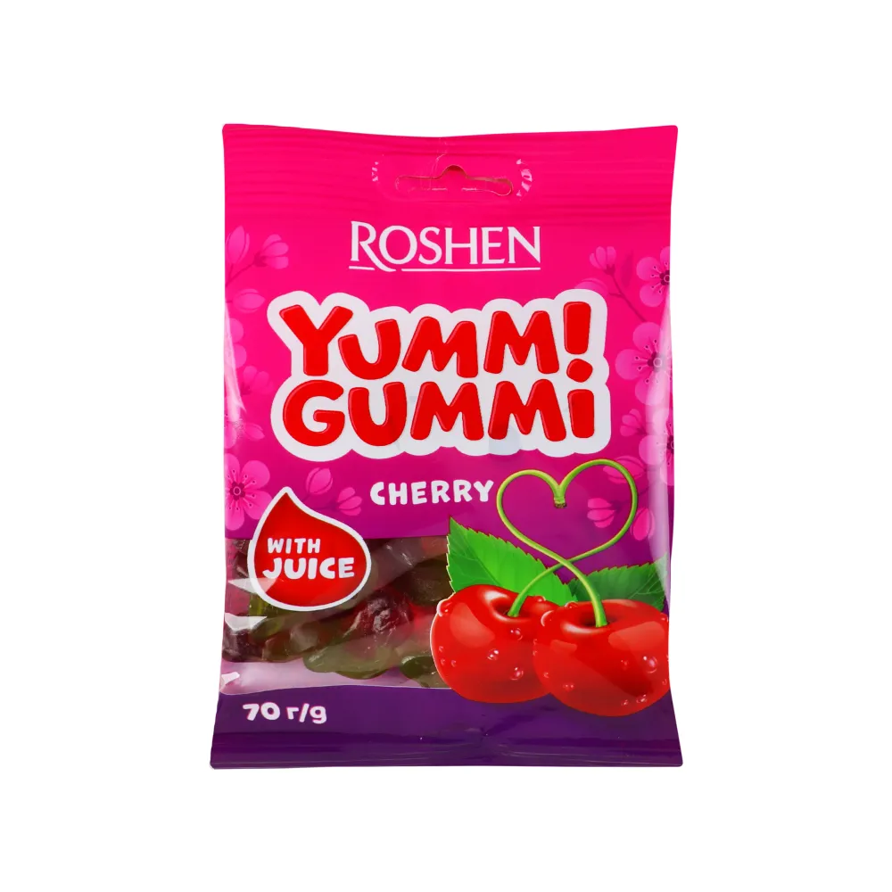 Желейна цукерка Yummi Gummi Вишня Акц 70гр  арт. 09884 