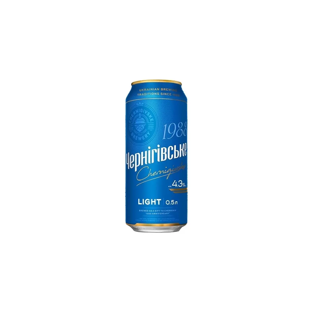 Пиво Чернігівське Light ж/б 0,5л  арт. 03108 