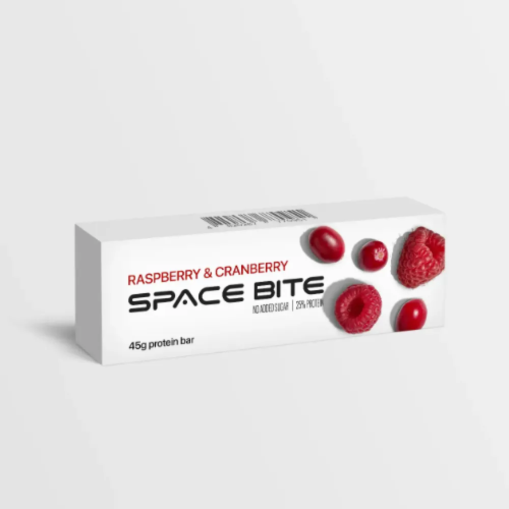 Батончик Space Bite Raspberry & Cranberry 45гр  арт. 08858 