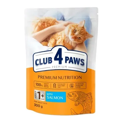 Сухий корм для котів Club 4 Paws Лосось 300гр  арт. 10252