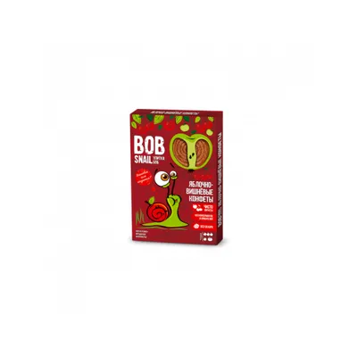 Цукерка Bob Snail Яблучно-Вишневі 60гр  арт. 06093