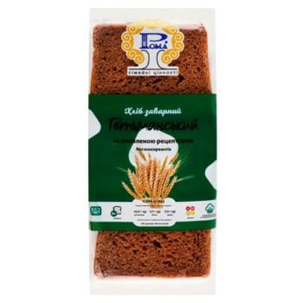 Хліб Рома Гетьманський наріз. 300гр  арт. 09984 