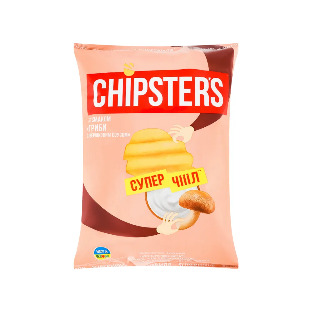 Чипси Chipster's гриби 110гр  арт. 07695 