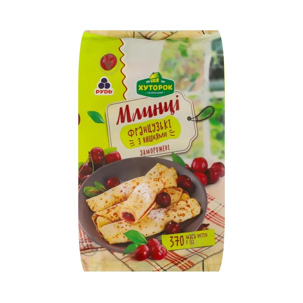 Млинці Рудь з вишнею 370гр  арт. 06197 
