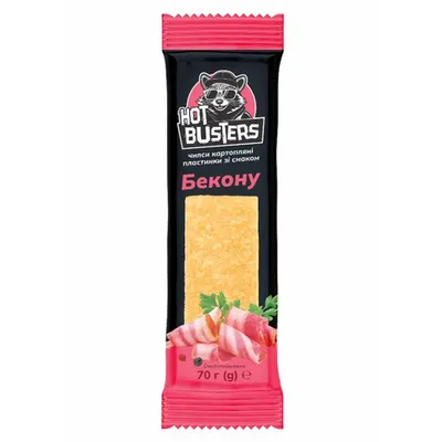 Чипси Hot Busters бекон 70гр  арт. 04407