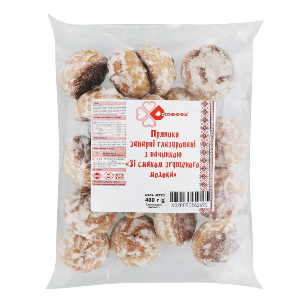 Пряник Десняночка Згущ.молоко 400гр  арт. 08841 