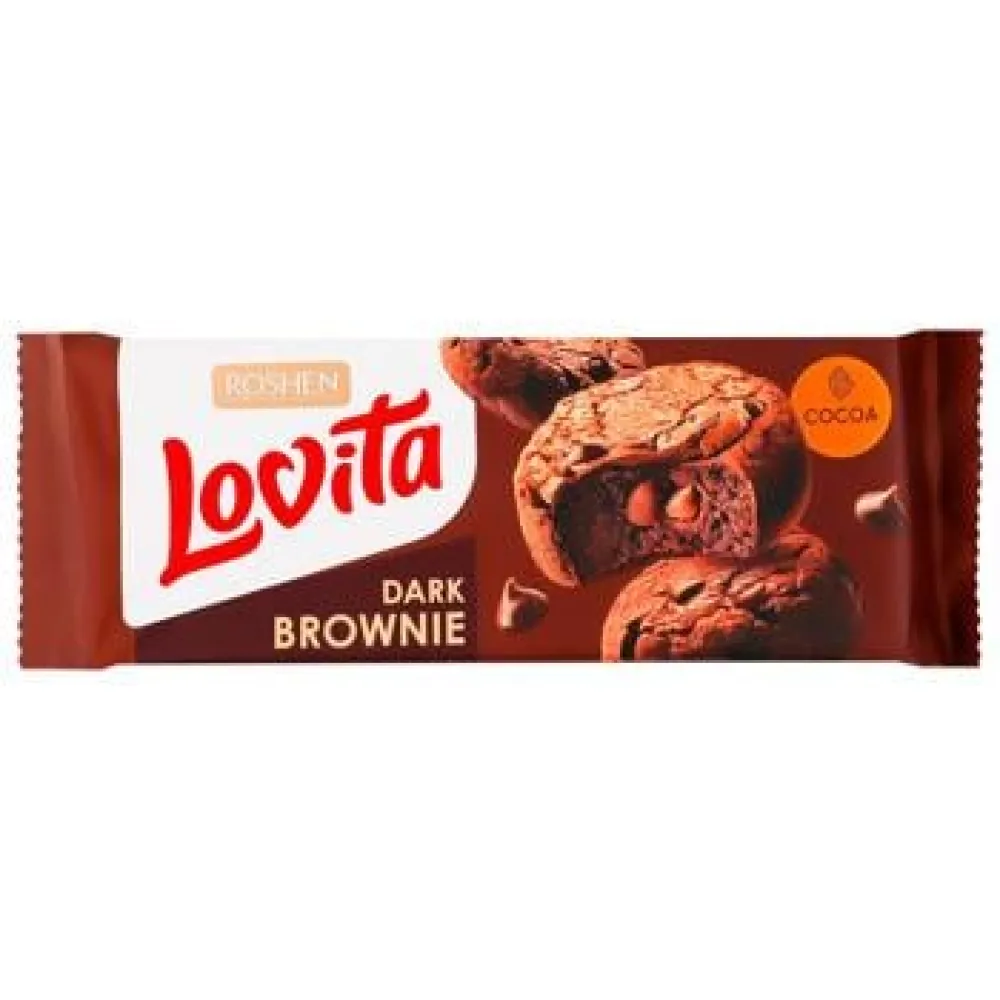 Печиво Roshen Lovita Dark Brownie 152гр  арт. 09359 