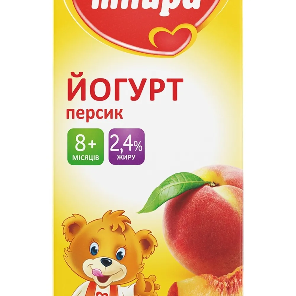 Йогурт Milupa персик 207гр  арт. 04589 