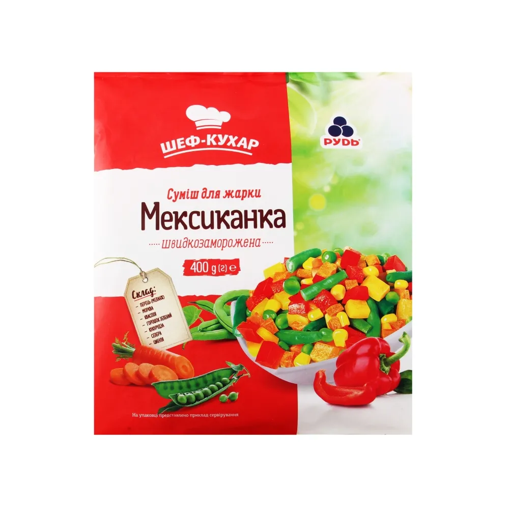 Овочі Рудь Мексиканка 400гр  арт. 06202 