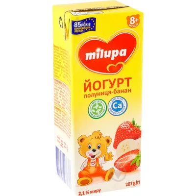 Йогурт Milupa полун/бан 207гр  арт. 04661