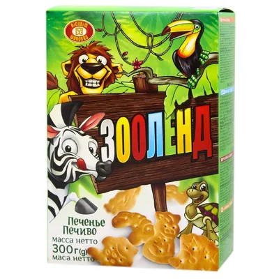 Печиво ХБФ Зооленд 300гр  арт. 00090