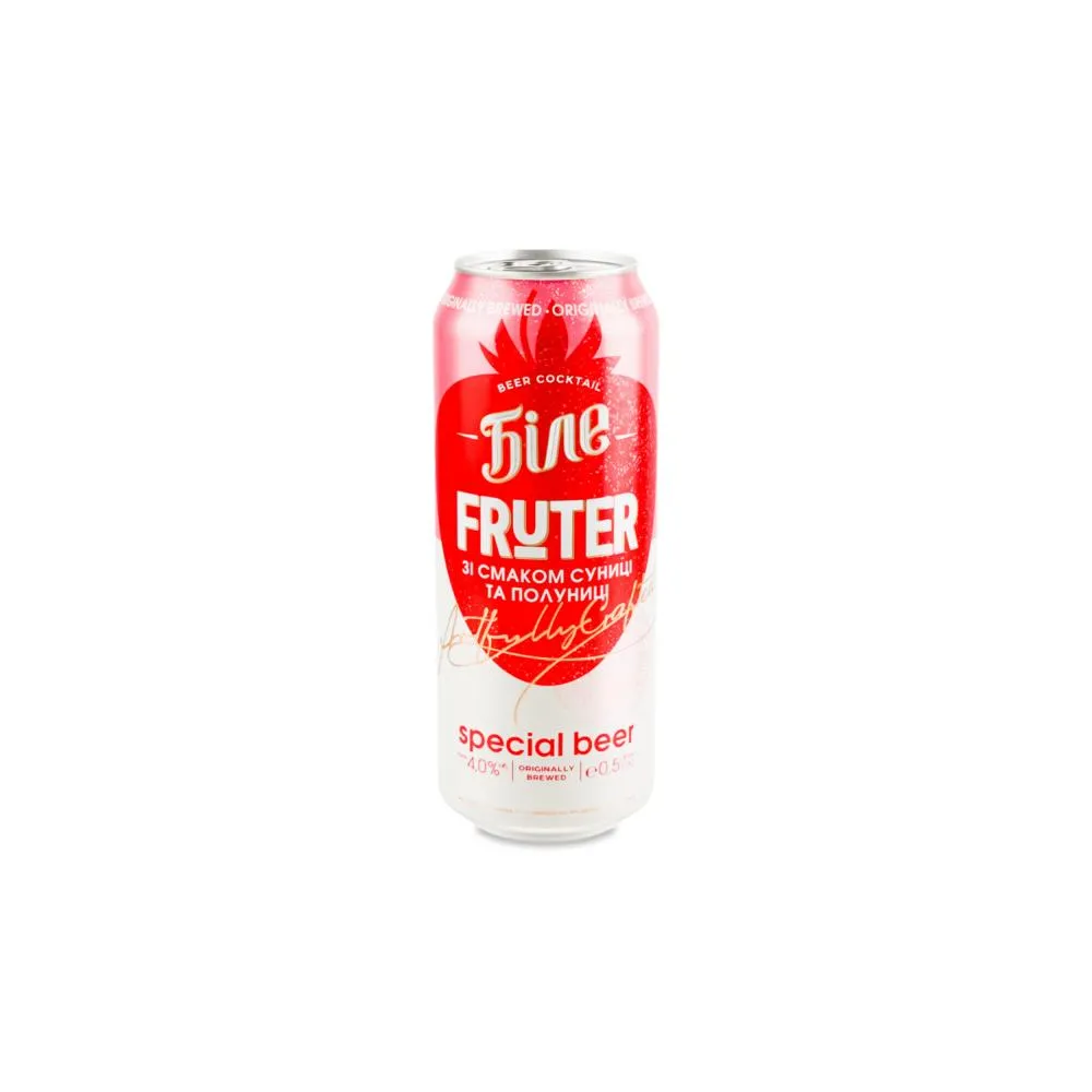 Пиво Fruter Суниця з/б 0,5л  арт. 02700 