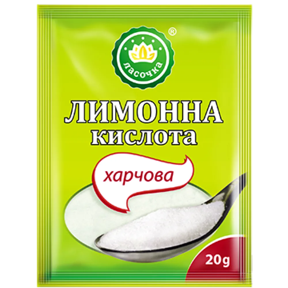 Лимонна кислота Ласочка 20гр  арт. 09566 