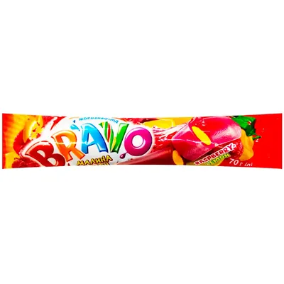 Морозиво Bravo Лід малина-лимон 70гр  арт. 10987