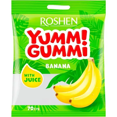 Желейна цукерка Yummi Gummi Banana 70гр  арт. 03495