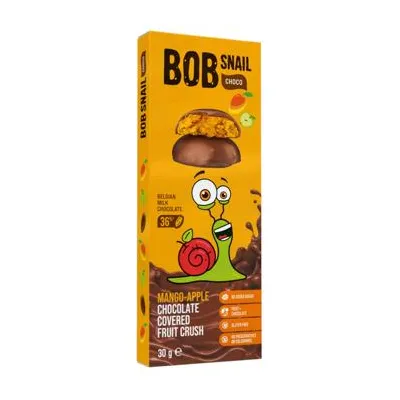 Цукерка Bob Snail Яблучно-ман. в шок. 30гр  арт. 09701