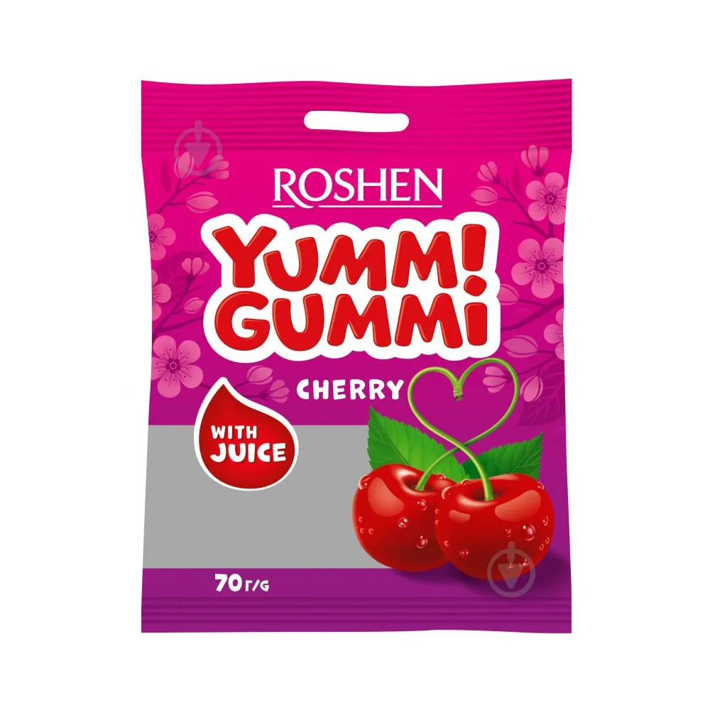 Желейна цукерка Yummi Gummi Cherry 70гр  арт. 03496 