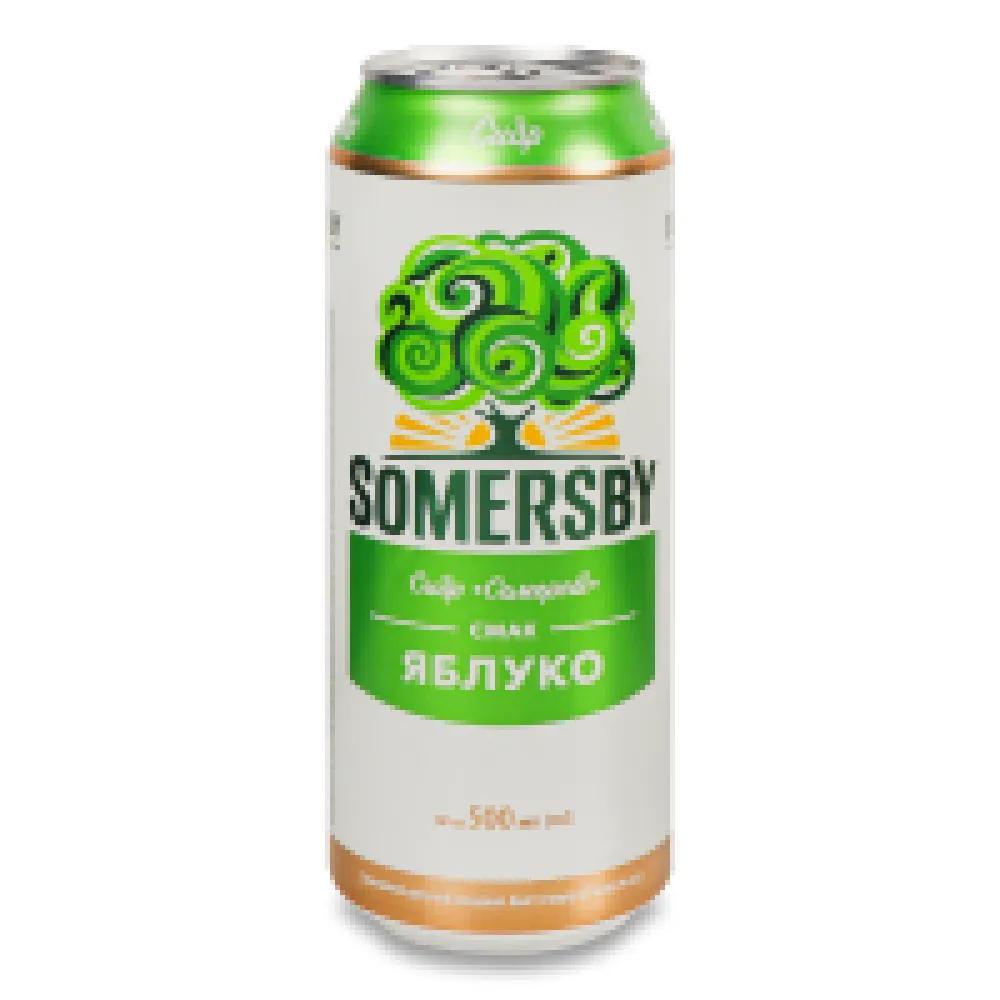 Напій слабоалкогольний Сидр Somersby Солодкий 0,5л  арт. 02118 
